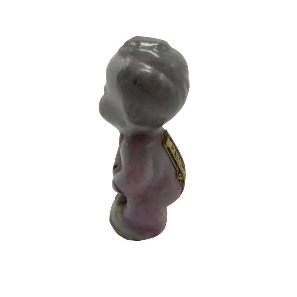 Vintage Porcelain Thimble Figurine The Little Gentleman